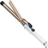 Hoson 25mm Curling Tongs Long Barrel Ceramic Tourmaline Wand LCD 9 Heat