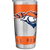 Rico Industries NCAA Carroll University Pioneers Standard 20oz Stainless Steel Tumbler with Lid - Great For Coffee, Tea, Water or Cocktails