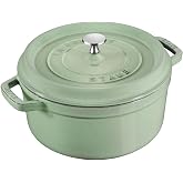 STAUB Cast Iron Round Cocotte 28 cm Sage