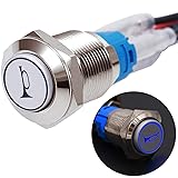Twidec/19MM Raised Speaker Horn Momentary Push