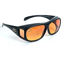 Eagle Eyes Night-LITE FitOns Night Driving Glasses with Anti