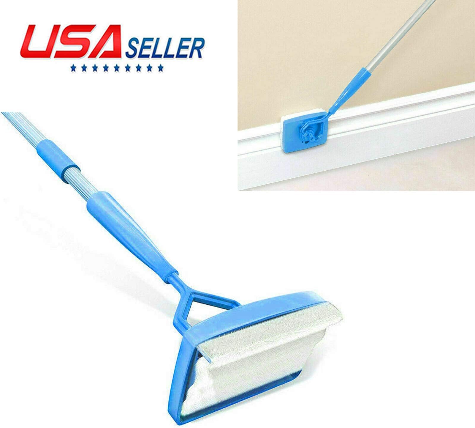 US Seller Baseboard Buddy Cleaner Mop Extendable Microfiber Dust Room Cleaning
