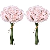 IPOPU Ranunculus Artificial Flowers 18 PCS Silk Flowers Artificial Peonies Faux Ranunculus Flowers for DIY Wedding Bouquet Bridal Shower Filler Flowers Decor(Light Pink)