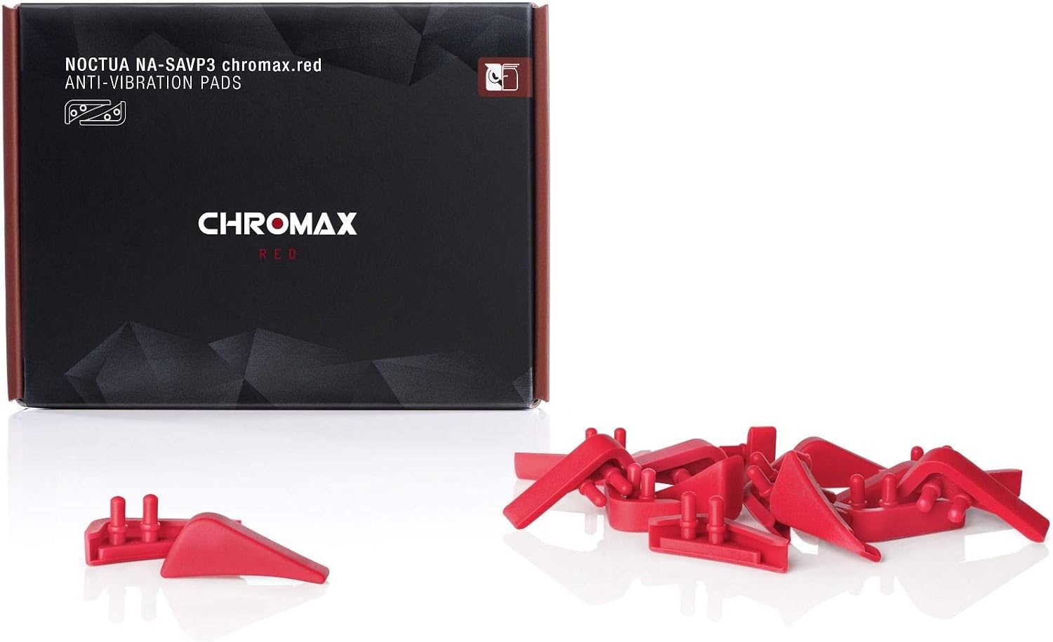 Noctua NA-SAVP3 chromax.red, Anti-Vibration Pads for Noctua NF-A15 140mm Fans (16-pack, Red) - Image 3