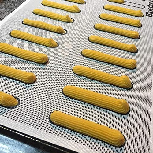 4.7 Inch And 2.36 Inch Eclair Baking Mat Silicone Baking Mold, Eclair 20 Cavities 48 Cavities Double Side Non Stick Ladyfinger