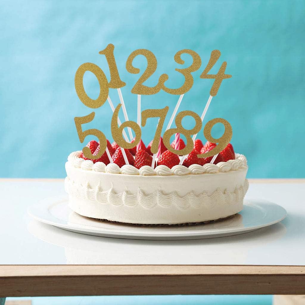 Argent Fenteer Chiffre Topper De Gateau En Bambou Artisanal Anniversaire Cupcake Decoration Soiree Supplies Pour Votre Journee Speciale Accessoires De Decoration Figurines Pour Gateaux Napravi Rs