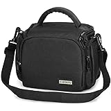 CADeN Compact Camera Shoulder Crossbody Bag Case Compatible for Nikon, Canon, Sony SLR/DSLR Mirrorless Cameras and Lenses Wat