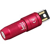 OLIGHT IMINI 2 EDC Rechargeable Keychain Flashlight, 50 Lumens Compact and Portable Mini LED Keyring Lights with Built-in Battery Ideal for Everyday Carry and Emergencies (Passionate Red)