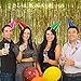 GIFTEXPRESS 1 piece Metallic Gold Tinsel Fringe Curtain Decoration for Party Photo Booth Backdrop and Wedding Bridal Birthday Decor