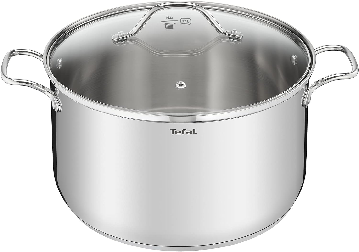 Tefal Intuition XL Marmite 36 Cm / 17.5 L, Induction, Acier Inoxydable 18/10, Garantie 5 Ans, Poignées Rivetées Robustes, Couvercle En Verre B8647504