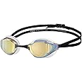 ARENA Unisex Python Racing Swim Goggles for Men and Women Anti-Fog No Leak Max Comfort Dual Strap, Mirror/Non-Mirror Lens