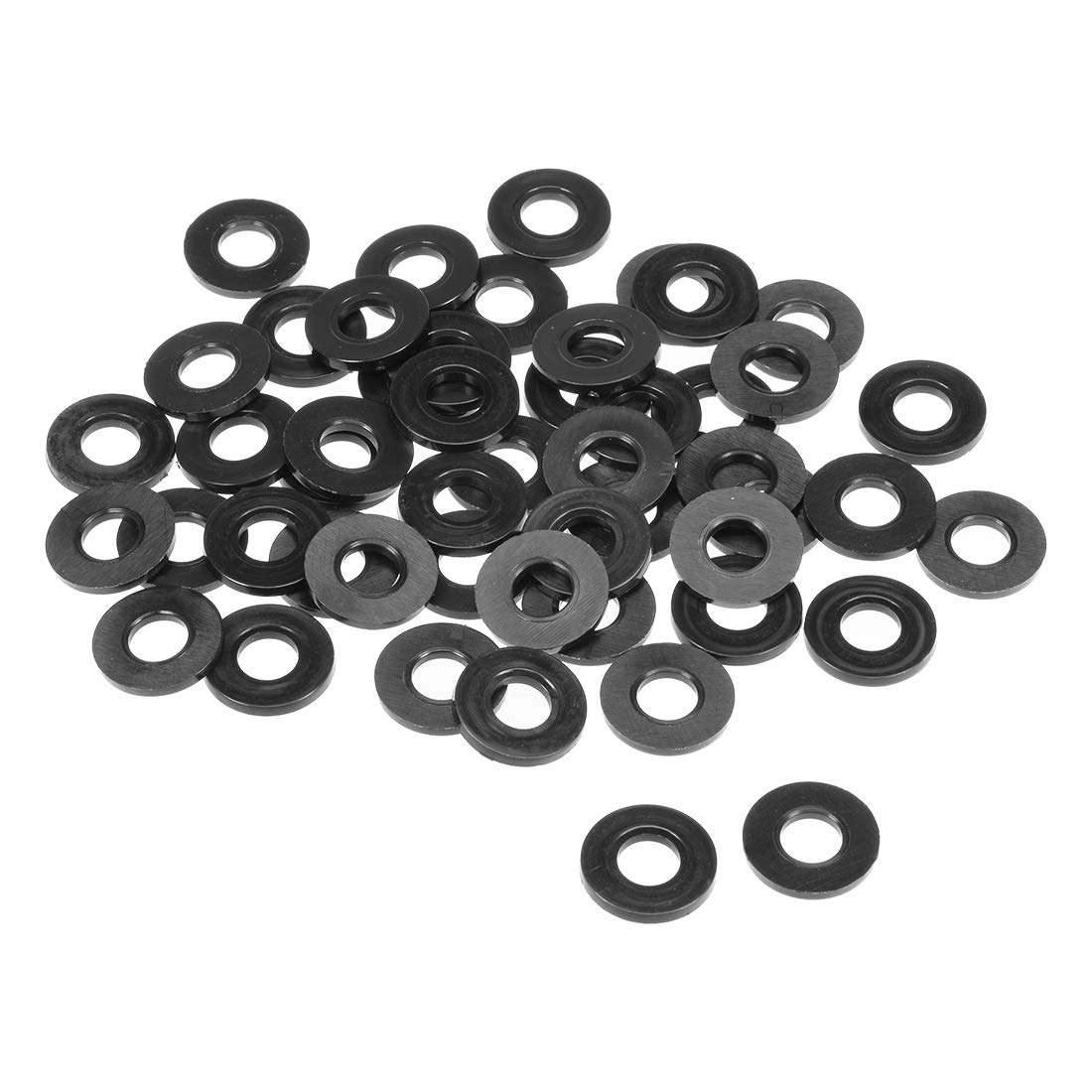 sourcing map Nylon Flat Washers 19mm OD 8mm ID 2mm Thickness for Faucet Pipe Water Hose, Pack of 50