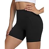 Moozava No Front Seam Womens 3"/5"/8" Workout Biker Shorts - High Waisted Tummy Control Spandex Shorts for Yoga Running Gym