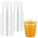 Blue Sky 2 Oz Clear PET Cups - 40 Count, Durable Plastic Shot Cups for Parties and Events