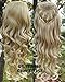 Simpleyourstyle 9colors 3/4 Half Hair Extensions Body Wave Wigs,Synthetic Hair Extensions,wig Stand Gift Heat Resistant Brown Blonde Clip in Hair Extensions U Pick 200g (1b Natural Black)