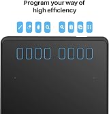HUION H950P Graphics Tablet with PW100 Battery-free Stylus Tilt 8 Express Keys view 4