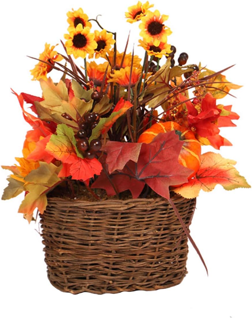 Premewish Carlos Otoño Hoja de Arce Girasol Mesa Creativa Ramo