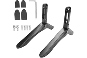 MuNanshan Steel TV Base for LCD Pedestal Screen, No-Punch Pedestal Stand Universal Riser Legs Stand Home Universal Monitor Riser for 32 to 65 inches