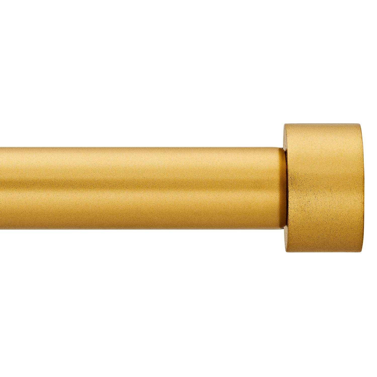 Curtain Poles End Cap Finials 1 inch diameter Gold Extendable curtain poles 76 to 140 cm with 3 piece curtain brackets. 30 to 55 inch lengthfor Living room, Bedroom, Kitchen room window door