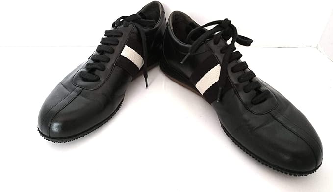 Amazon Co Jp バリー Bally スニーカー レディース 黒 アイボリー 中古 服 ファッション小物