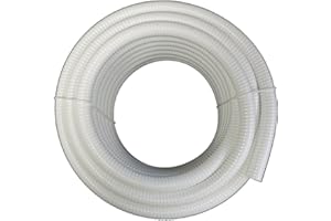 (1/2" Dia. x 25 ft) - HydroMaxx® White Flexible PVC Pipe, Hose, Tubing for Pools, Spas and Water Gardens