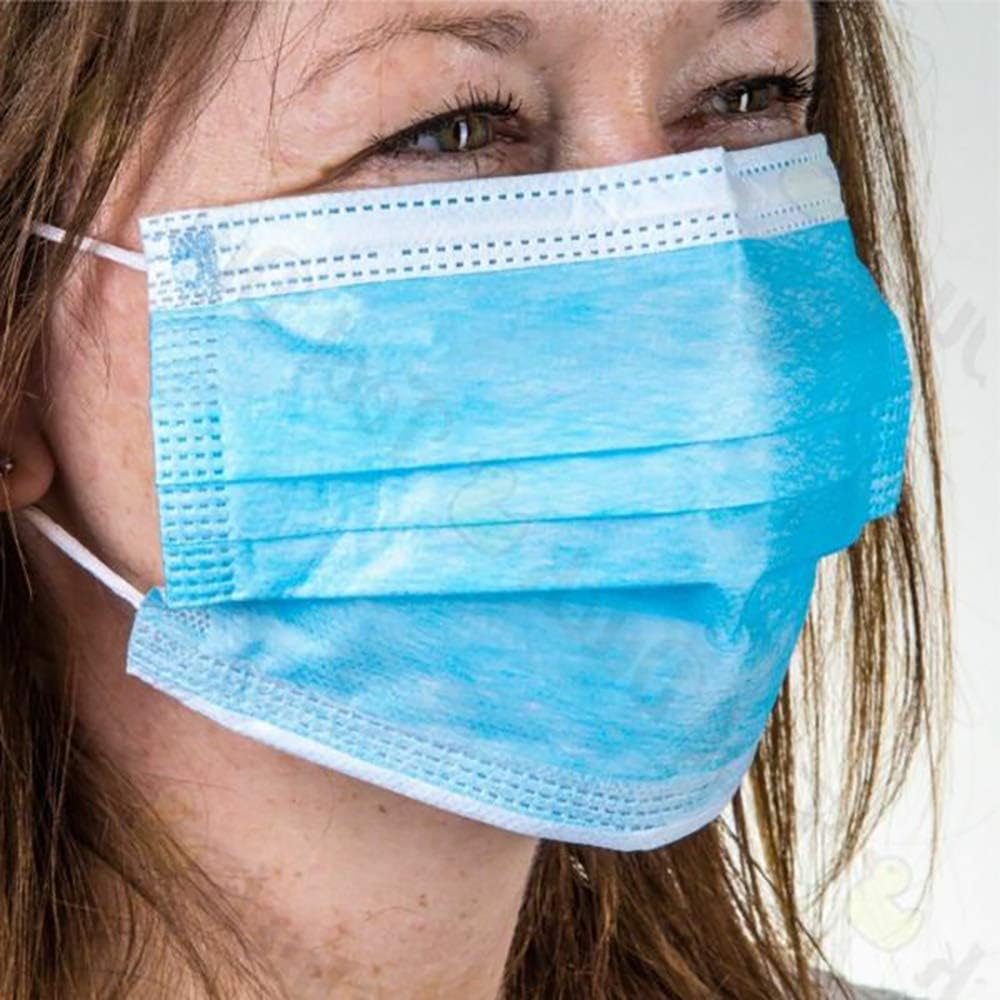 250 pcs Disposable Surgical 3 Ply Face Mask Flu Viruses ORVI Bacteria Coronavirus
