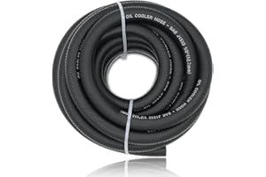 CHOIMOON 1/2 Transmission Oil Cooler Hose - 300 PSI Fuel Line Hose J1532 For Transmission Fluid, Oil, Coolant, Diesel, Hydraulic Fluid, Lubricant, Gas 20FT