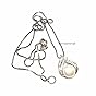 B.Catcher collana e ciondolo abbraccio con perla argento s925 Hug with