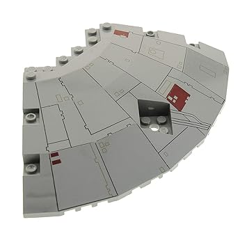 Bausteine Gebraucht 1 X Lego System Ufo Panel Alt Hell Grau