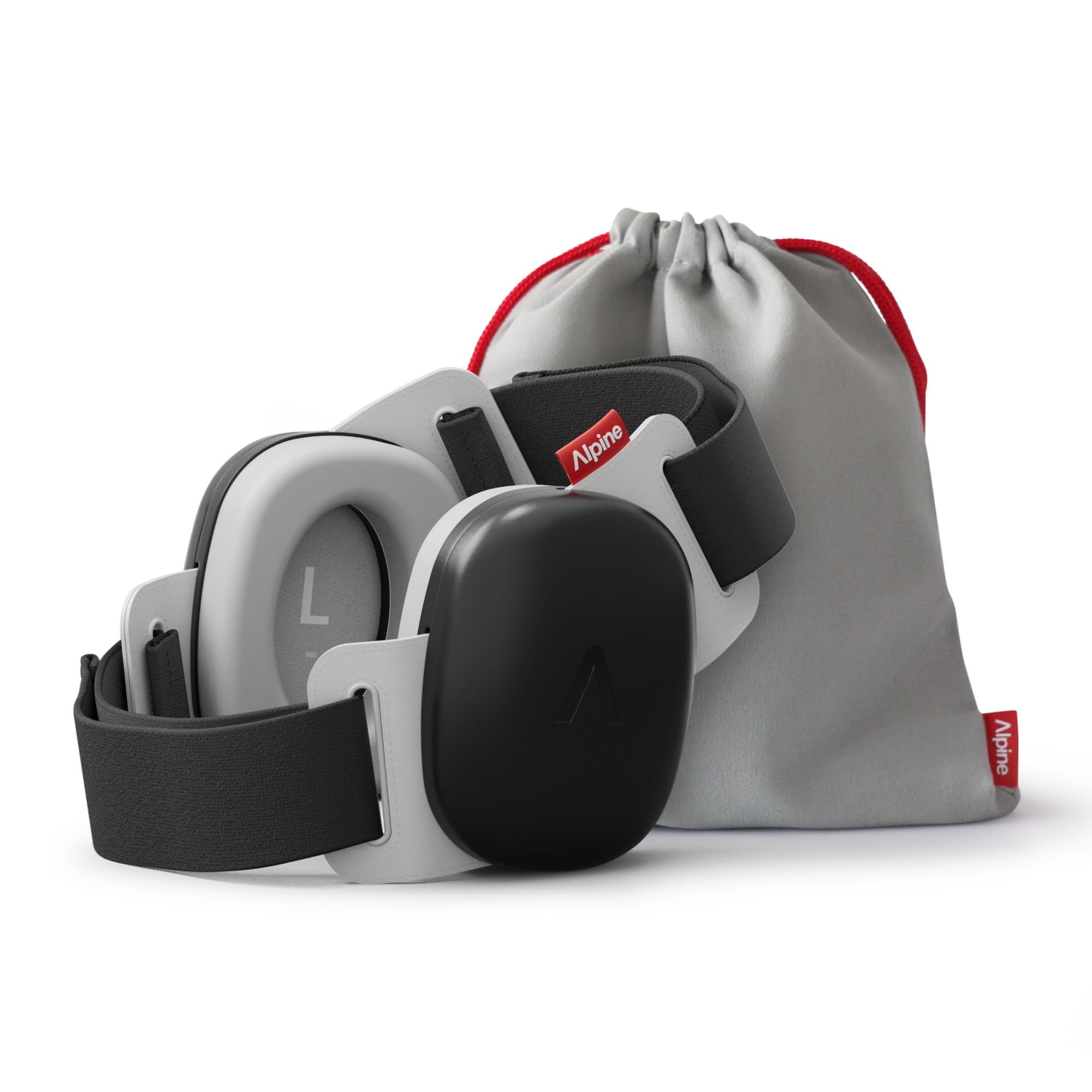 Alpine Muffy Baby Comfort - Ear Defenders for Babies and Toddlers - CE & UKCA Certified - Unique Headband for Safe Fit & Comfort Multi-adjustable for Ages Up To 48 Months - 24dB Sound Reduction, Black