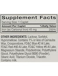 feosol Hierro Release, natural, 45 MG, vitaminas 60 Count