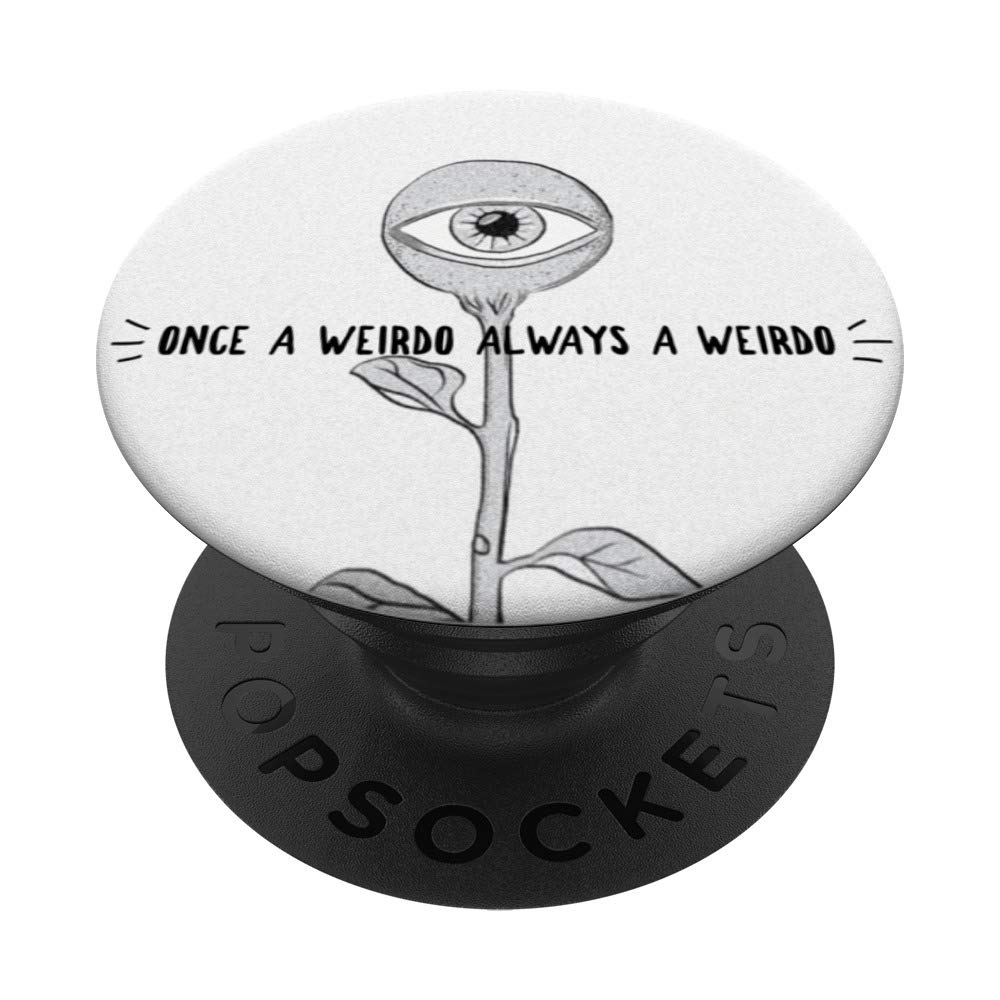 Weird Alien Plant Design - Weirdo Gift PopSockets PopGrip: Swappable Grip for Phones & Tablets