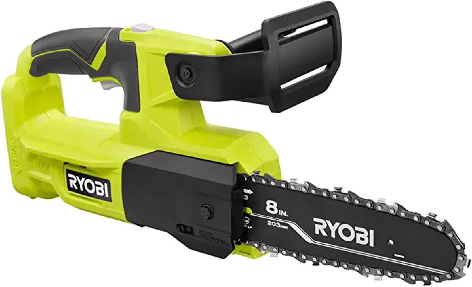 RYOBI Motosierra de poda con batería inalámbrica Ryobi ONE+ de 18 V y 8 pulgadas (solo herramienta, batería y cargador NO INCLUIDOS), P5452BTL