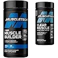 MuscleTech Muscle Builder with Peak ATP and Clear Muscle with HMB, Muscle Building Supplements for Men & Women, 30 + 42 Count