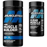 MuscleTech Muscle Builder with Peak ATP and Clear Muscle with HMB, Muscle Building Supplements for Men &amp; Women, 30 + 42 Count