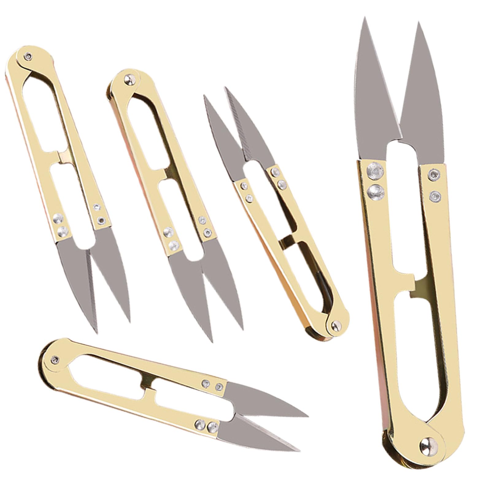 5 Pack Thread Snips Scissors Yarn Sewing Cutter Nipper Cloth Embroidery Scissor, Thread Cutter, Small Sewing Scissors for Stitch, DIY Supplies