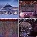 LED Concepts 300-LED Curtain String Icicle Fairy Lights with 8 Lighting Modes – Multi-Color