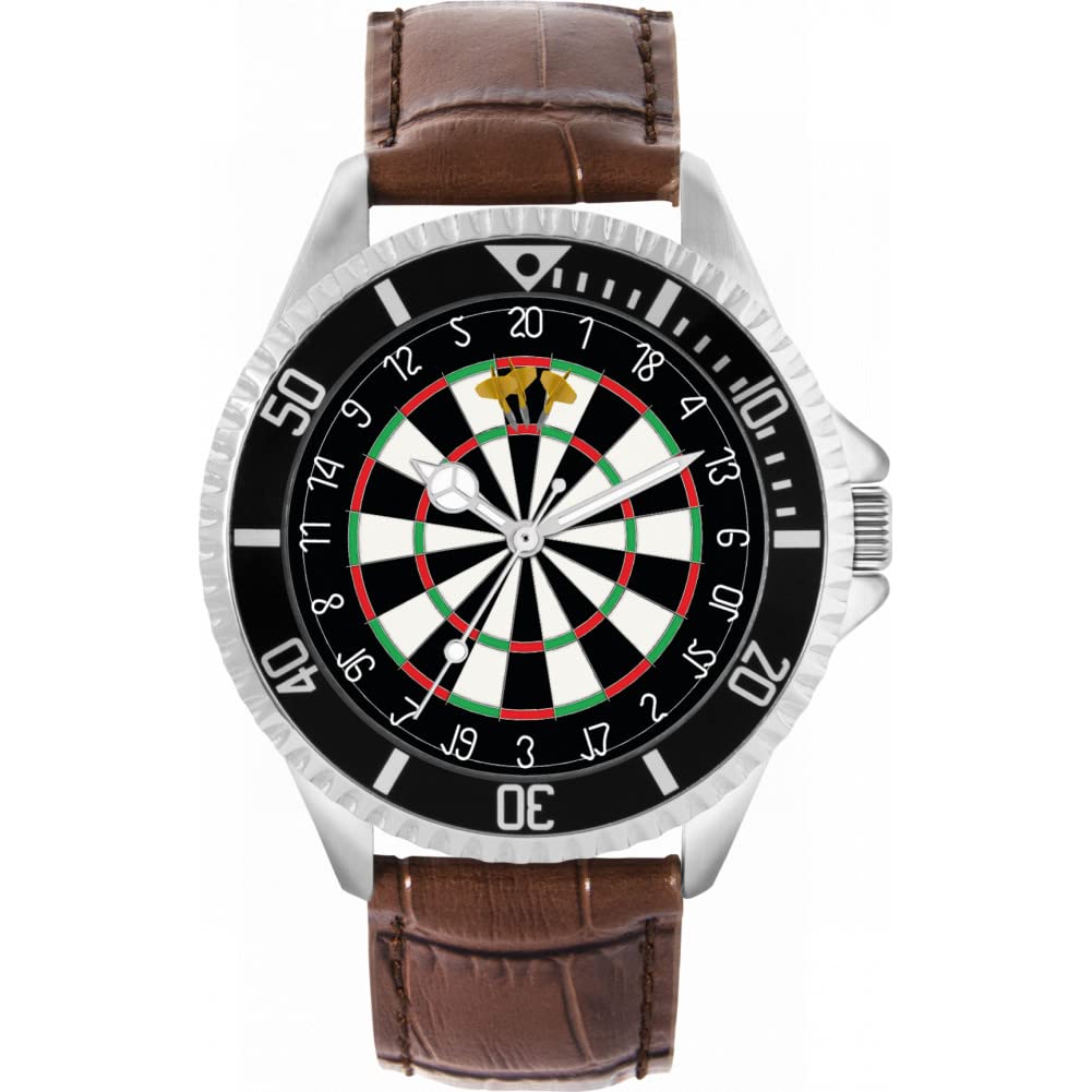 Toff London Mens Gold Dartboard 180 Watch