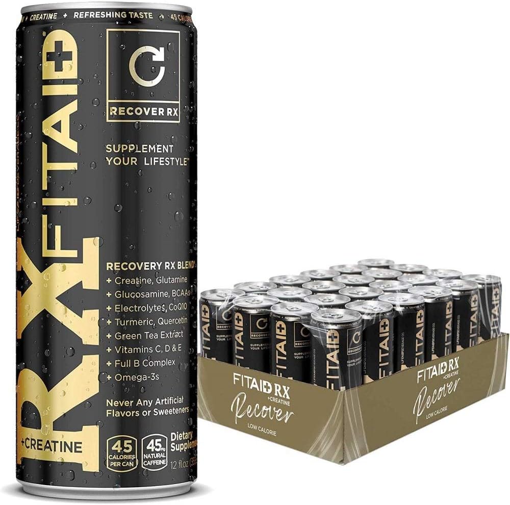 FitAid Recover RX by LifeAid. Recovery drink with creatine 24 Mixed berry