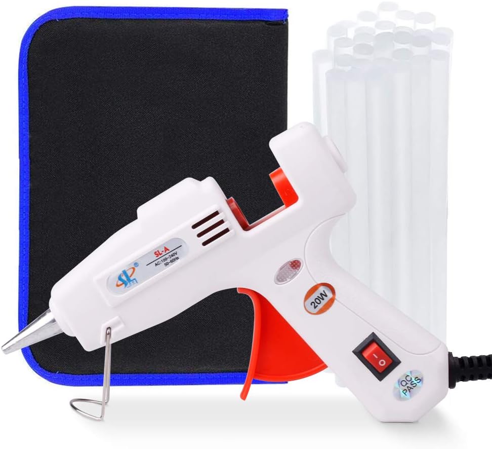 Gaoni Hot Glue Gun, 25W Mini Hot with 50 Glue Sticks(7 * 200mm), Fast