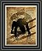 Wolverine superhero art, vintage dictionary print