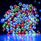 Lychee® Solar Powered String Light 55ft 17m 100 LED Solar Fairy Light String For Garden,Outdoor,Home,Christmas Party Decoration (Multi Color)