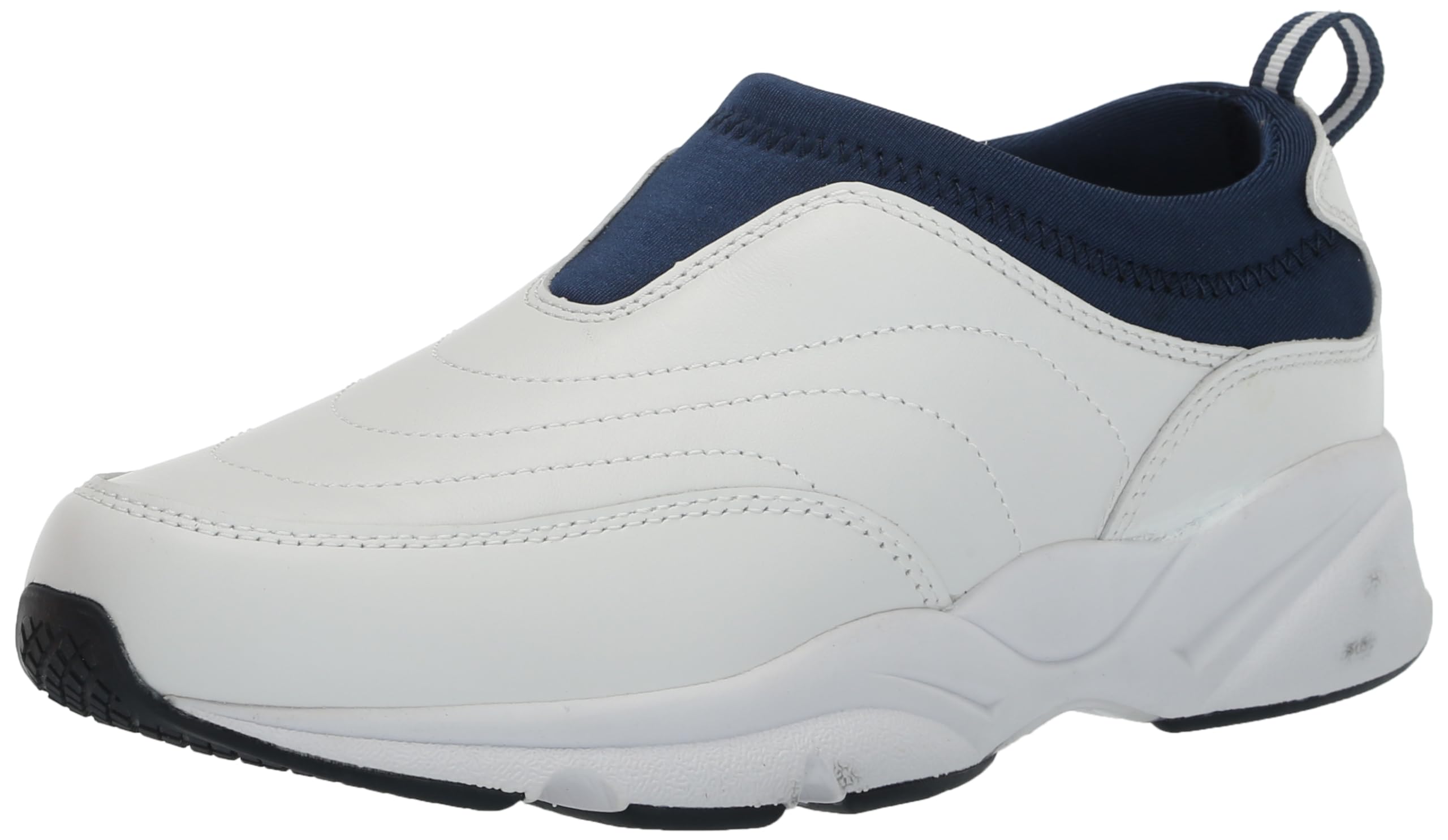 Propét Women’s Stability Slip-on White/Navy 11 X-Wide US