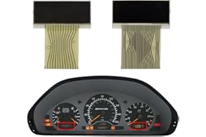 Klyvatekni Left + Right LCD Display Screen Replacement for Mercedes-Benz E-Class(W210) C-Class (W202) CLK-Class (W208) SLK-Class (R170) Speedometer Instrument Cluster Pixel Missing Repair
