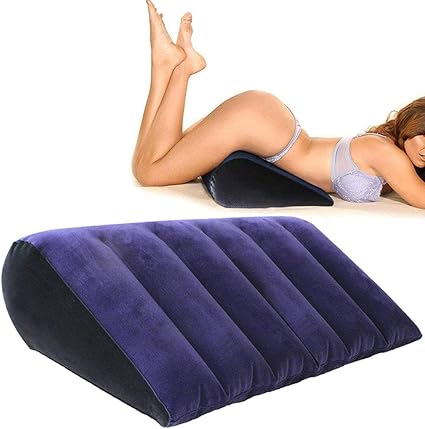 EMPHY Inflatable Position Sex Pillow for Adult Games, Sex Cushion for Couple Sex Toys Position Support Wedge Pillow (Triangle Plus)