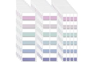 Keismodye 420pcs Sticky Tabs, Writable Page Tabs and Flags Self-Adhesive Reusable Page Markers Sticky Note Colored Writable a