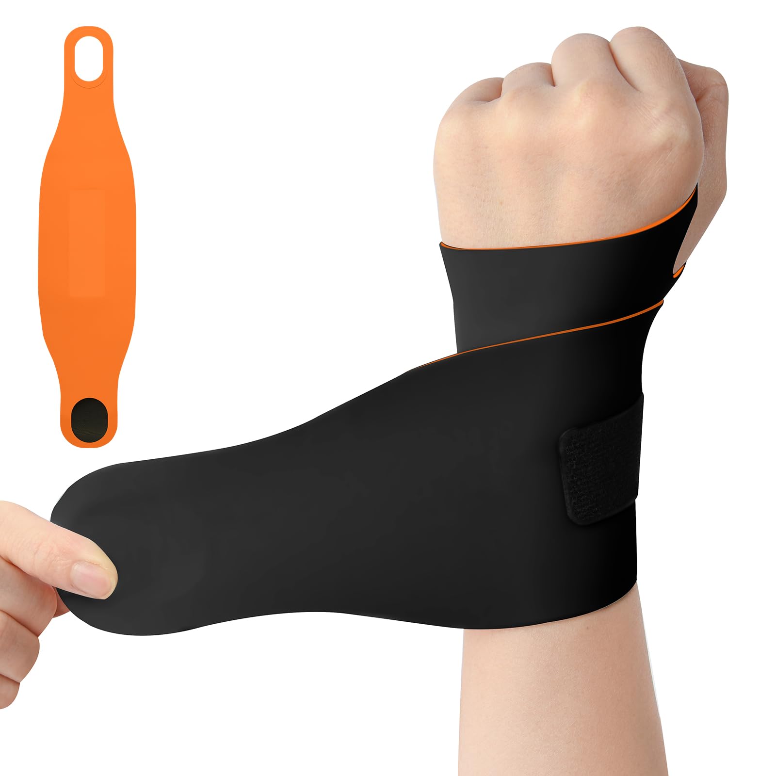 AOOWU Wrist Supports, Wrist Compression Strap and Support Wrist Brace Sport Unisex, Wrist Brace UltraThin & Adjustable for Fitness, Weightlifting, Tendoniti, Carpal Tunnel Arthritis, Wrist Pain Relief