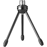 Neewer Desktop Desk Microphone Stand Foldable Tripod with Non-slip Feet, Durable Iron Construction, 3/8-inch and 5/8-inch Thr