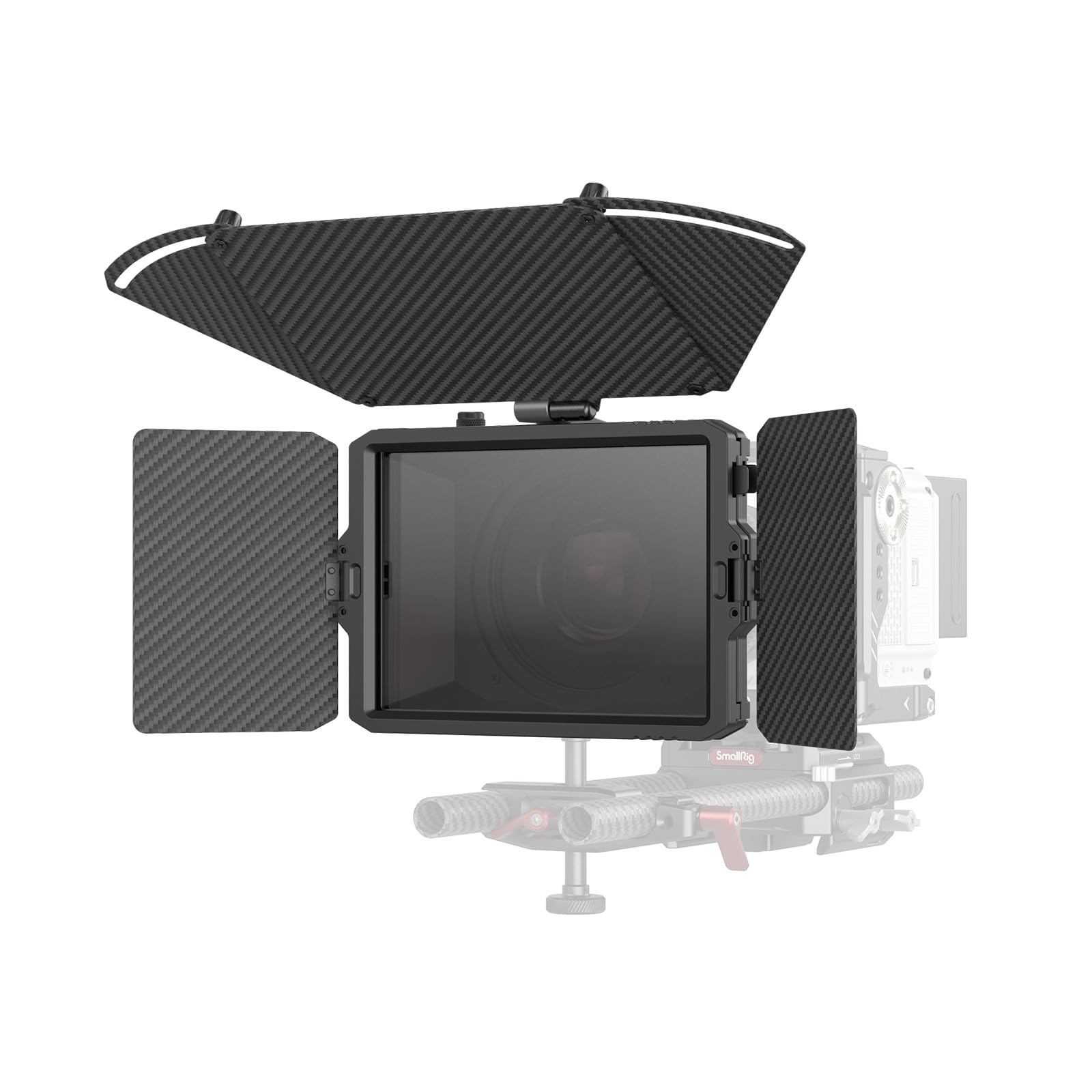 Photo 1 of SmallRig Mini Matte Box Pro Flag Kit with Two 4 x 5.65 Filter Frame, Modular Anti-Glare System with ?67/72/77/82-95mm Adapter Ring, Carbon Fiber Lightweight Design