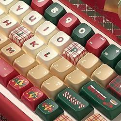 Christmas Theme keycaps 158 Key PBT keycaps MDA